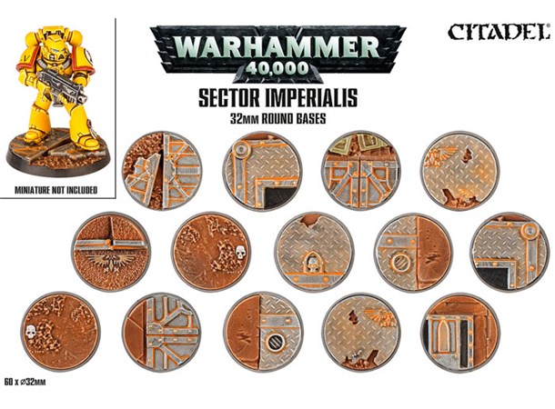 Sector Imperials 32mm Round Bases 
